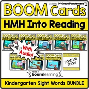 HMH Into Reading Kindergarten Sight Word BOOM Cards BUNDLE