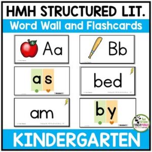 HMH Into Reading Structured Literacy Kindergarten Word Wall HF Words