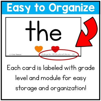 HMH Into Reading Structured Literacy Kindergarten Word Wall HF Words 4 HMH Into Reading Structured Literacy Kindergarten Word Wall HF Words 3