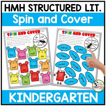 HMH Into Reading Structured Literacy Kindergarten Spin and Cover Center 1 HMH Into Reading Structured Literacy Kindergarten Spin and Cover Center