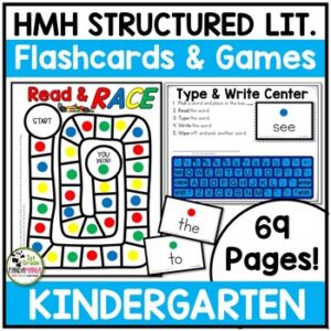 HMH Into Reading Structured Literacy Kindergarten Flashcards and Centers