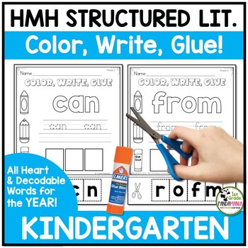 HMH Into Reading Structured Lit Kindergarten Color, Write, Glue Centers 1 HMH Into Reading Structured Lit Kindergarten Color