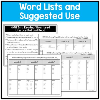 HMH Into Reading Structured Lit Kindergarten Roll and Read Centers 3 HMH Into Reading Structured Lit Kindergarten Roll and Read Centers 2