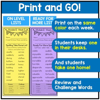 4th Grade Spelling Lists aligned HMH Into Reading Structured Lit BUNDLE 2 4th Grade Spelling Lists aligned HMH Into Reading Structured Lit BUNDLE 1
