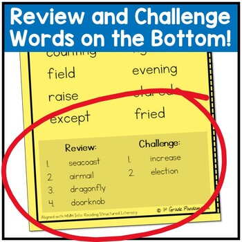 4th Grade Spelling Lists aligned HMH Into Reading Structured Lit BUNDLE 3 4th Grade Spelling Lists aligned HMH Into Reading Structured Lit BUNDLE 2