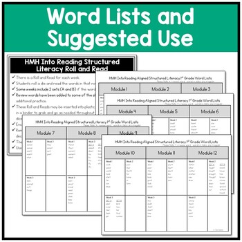 HMH Into Reading Structured Lit 1st Grade Roll and Read Centers 3 HMH Into Reading Structured Lit 1st Grade Roll and Read Centers 2