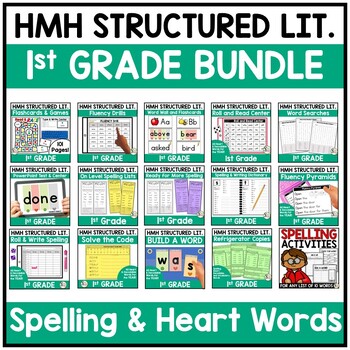 HMH Into Reading Structured Literacy 1st Grade BUNDLE Spelling, Heart Words 1 HMH Into Reading Structured Literacy 1st Grade BUNDLE Spelling