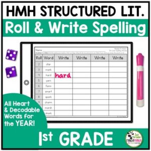 HMH Into Reading Structured Lit 1st Grade Roll and Write Spelling