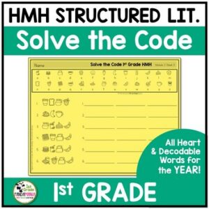 HMH Into Reading Structured Lit 1st Grade Solve the Code