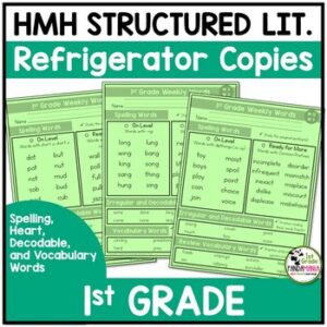 HMH Into Reading Structured Lit 1st Grade Refrigerator Homework