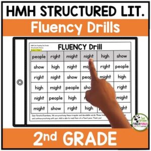 HMH Into Reading Structured Literacy 2nd Grade Fluency Drills