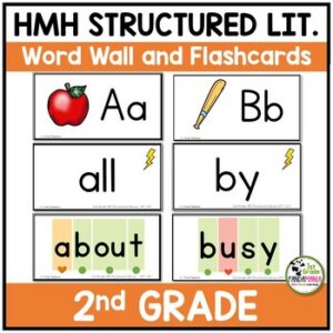 HMH Into Reading Structured Literacy 2nd Grade Word Wall HF Words