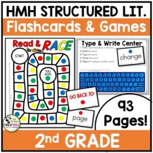 HMH Into Reading Structured Literacy 2nd Grade Flashcards and Centers
