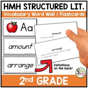 HMH Into Reading Structured Literacy 2nd Grade Vocabulary Word Wall & Flashcards