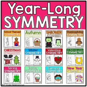 Symmetry Activities for the Year Seasonal BUNDLE