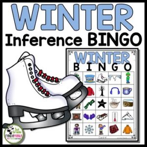 Winter Activities BINGO Cards Making Inferences with Pictures