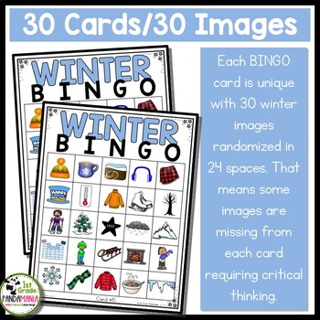 Winter Activities BINGO Cards Making Inferences with Pictures 3 Winter Activities BINGO Cards Making Inferences with Pictures 2