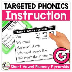 Reading Fluency Pyramids for Short Vowel Practice Science of Reading Aligned