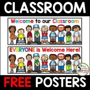 Back to School Welcome Posters Everyone is Welcome Here FREE Banner Posters