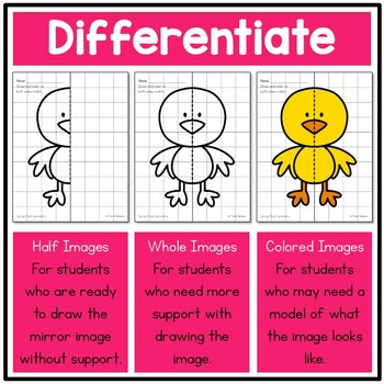 Spring Activities Lines of Symmetry 1st, 2nd, 3rd Grade 2 2nd