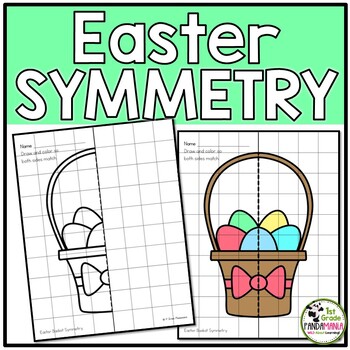 Easter Spring Activities Lines of Symmetry 1st, 2nd, 3rd Grade 1 Easter Spring Activities Lines of Symmetry 1st