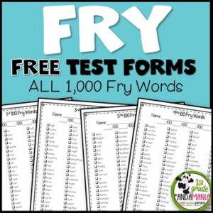 Fry Words Assessment and Practice for ALL 1