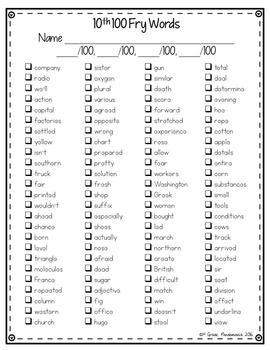 Fry Words Assessment and Practice for ALL 1,000 Fry Sight Words FREE! 4 000 Fry Sight Words FREE! 1