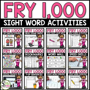 Fry Sight Words Activities Assessment and Instruction BUNDLE ALL 1000 Fry Words 1 Fry Sight Words Activities Assessment and Instruction BUNDLE ALL 1000 Fry Words