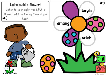 HMH Structured Literacy Grade 1 BOOM CARDS Module 4 Sight Words Build a Flower 3 HMH Structured Literacy Grade 1 BOOM CARDS Module 4 Sight Words Build a Flower 2