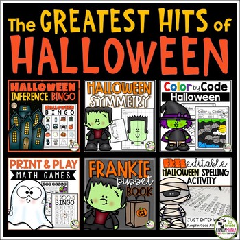 Halloween Math and Literacy BUNDLE of Greatest Hits 1 Halloween Math and Literacy BUNDLE of Greatest Hits