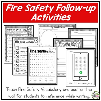 Fire Safety Week and Fire Prevention Week Activities with Fire Safety Tips Book 4 Fire Safety Week and Fire Prevention Week Activities with Fire Safety Tips Book 3