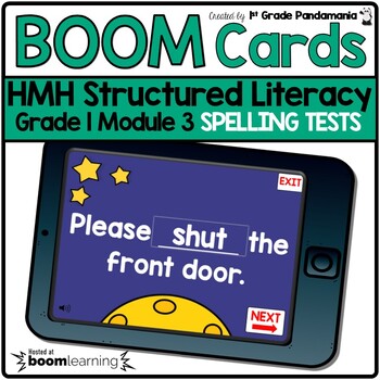 HMH Structured Literacy Grade 1 BOOM CARDS Mod 3 Spelling Practice and Test 1 HMH Structured Literacy Grade 1 BOOM CARDS Mod 3 Spelling Practice and Test