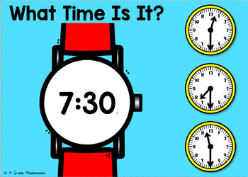 Telling Time To The HALF HOUR BOOM DECK 4 Telling Time To The HALF HOUR BOOM DECK 3