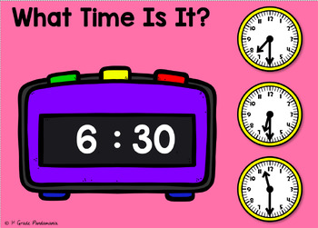 Telling Time to the Hour and Half Hour Instruction Practice BOOM BUNDLE 3 Telling Time to the Hour and Half Hour Instruction Practice BOOM BUNDLE 2