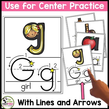 Alphabet Wall Cards & Center Cards (Traditional Print with Instructional Arrows) 4 Alphabet Wall Cards & Center Cards (Traditional Print with Instructional Arrows) 3