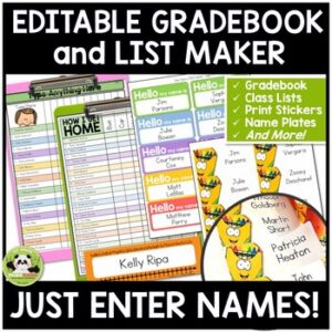 Editable Class Lists
