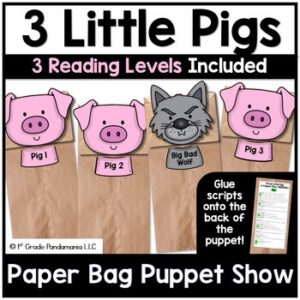 Fluency Practice Readers Theater Puppet Play Three Little Pigs