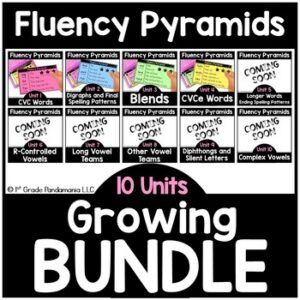 Fluency Pyramids Phonics Science of Reading Aligned GROWING BUNDLE