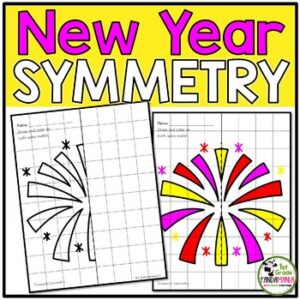 New Year Activities Lines of Symmetry 1st