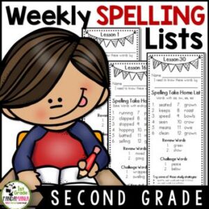 2nd Grade Spelling Lists (Weekly) aligned with HMH Journeys