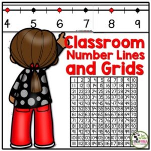 Number Line and Grids for the Wall and Student Desks