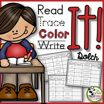 Sight Words Read, Trace, Color, Write Literacy Centers 1 Sight Words Read