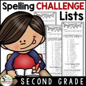 2nd Grade Spelling Lists (Challenge) aligned with HMH Journeys