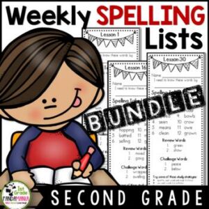 2nd Grade Spelling Lists Regular and Challenge Words For Any Reading Series