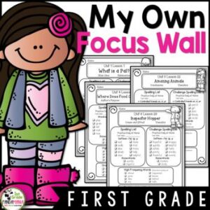 Journeys 1st Grade Focus Wall Refrigerator Copies aligned with HMH Journeys