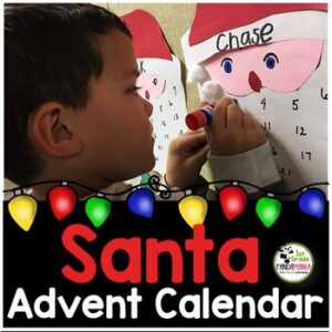 Advent Calendar: Santa Advent Activity December Calendar