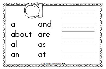 Sight Words Activities Dictionary for Kindergarten 3 Sight Words Activities Dictionary for Kindergarten 2