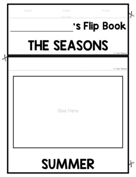 Seasons FLIP Book the 4 seasons Spring Summer Fall Winter Science FLIP Book 3 Seasons FLIP Book the 4 seasons Spring Summer Fall Winter Science FLIP Book 2