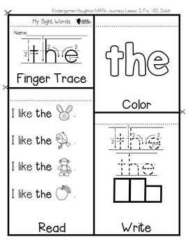 Sight Words for Kindergarten FLIP Books 3 Sight Words for Kindergarten FLIP Books 2