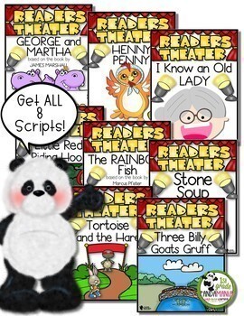 Readers Theater Scripts BUNDLE, Fables, Folktales and Children's Literature 4 Readers Theater Scripts BUNDLE